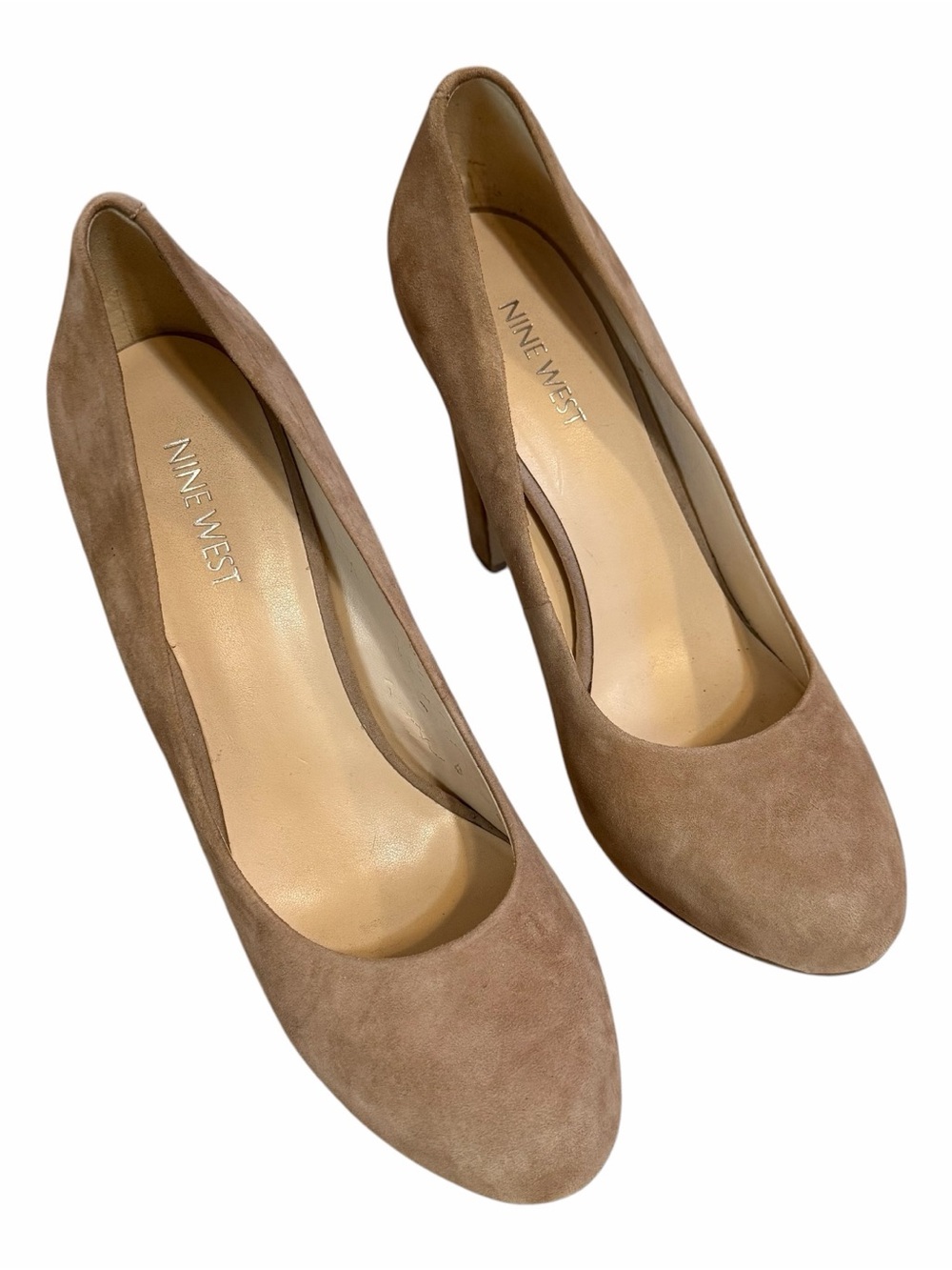 Nine West Scardino Classic Women’s Suede Pump Tan Size 8.5